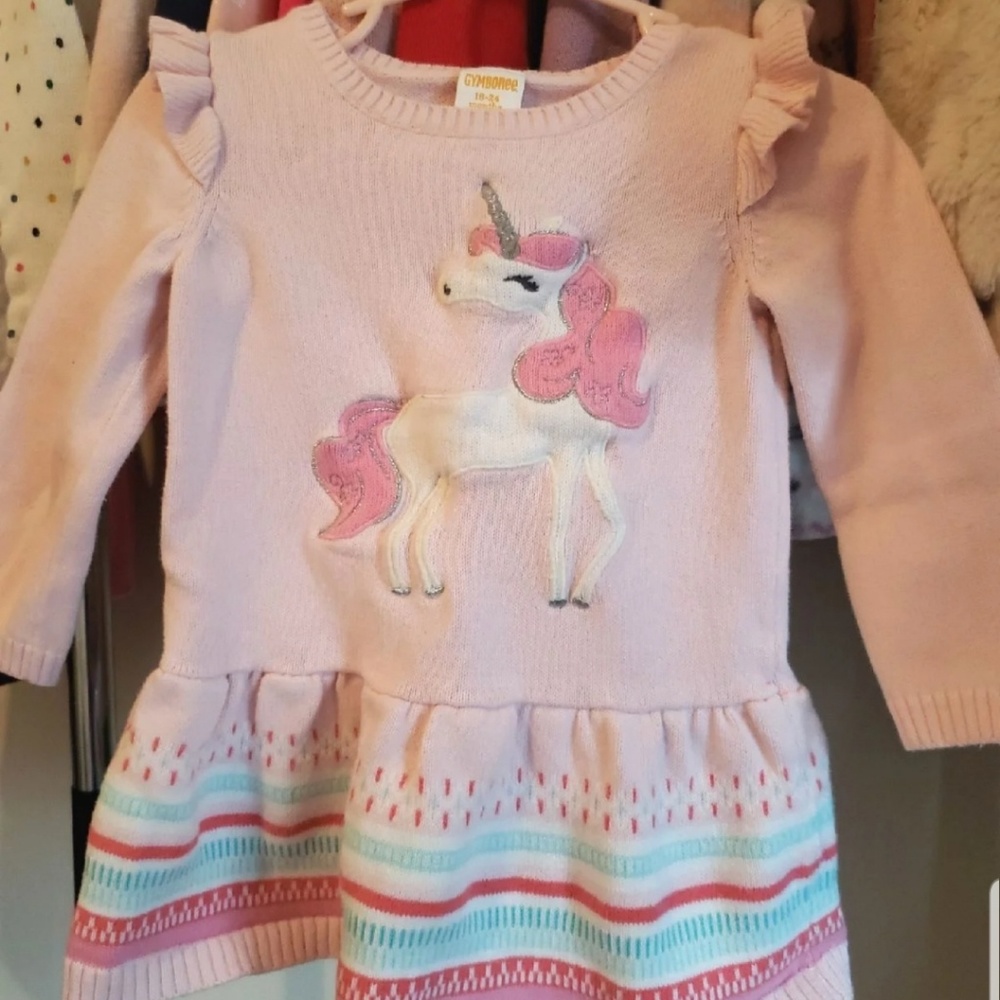 Girls Gymboree Unicorn Dress